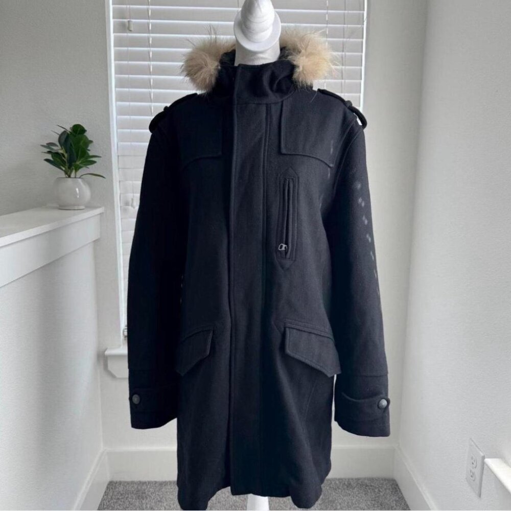 Vice Ride Black Wool Blend Parka Coat 🖤 | Unisex Y2K Streetcore & Winter